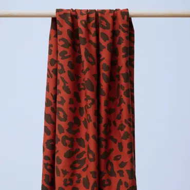 Ecovero Soft Twill - Urban Leo Pumpkin
