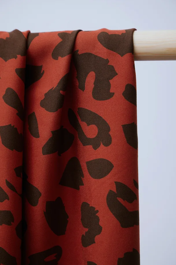 Ecovero Soft Twill - Urban Leo Pumpkin