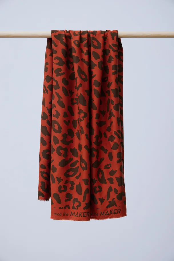 Ecovero Soft Twill - Urban Leo Pumpkin