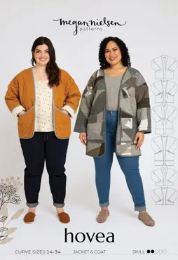Hovea Curve Jacket and Coat - Megan Nielsen Schnittmuster (Englisch)