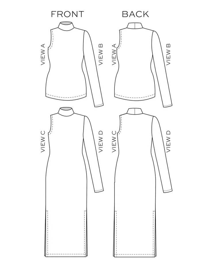 Nikko Top and Dress - True Bias Schnittmuster (Englisch)