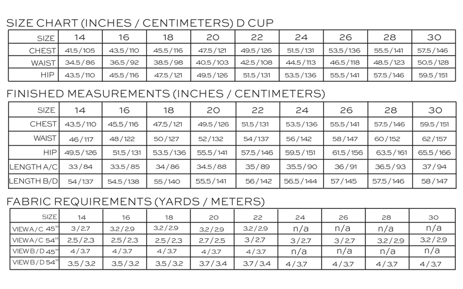 Nova Jumpsuit 14-30 - True Bias Schnittmuster (Englisch)