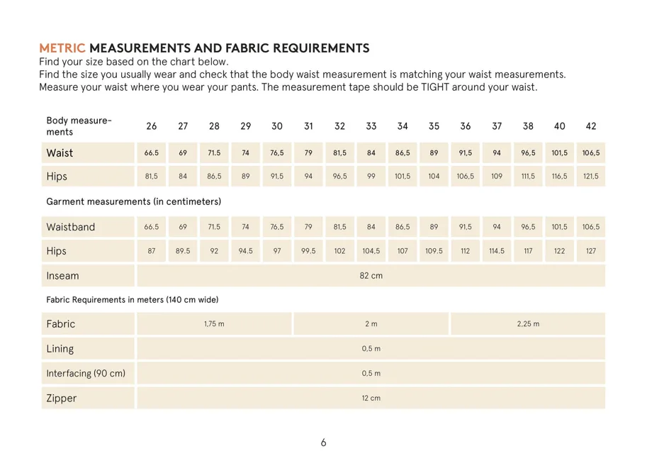 Chino Pants - Wardrobe By Me Sewing Pattern (English)