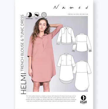 Helmi Blouse and Dress - Named Clothing Schnittmuster (Englisch)