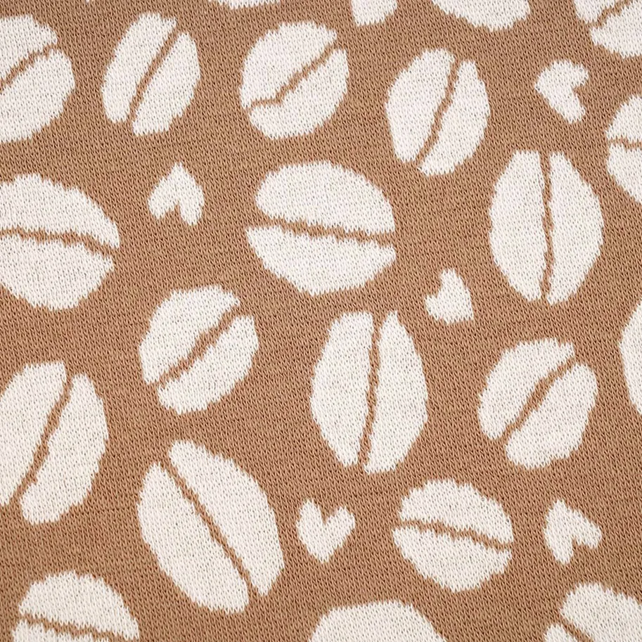 Organic Knit Jacquard - Coffee Dreams