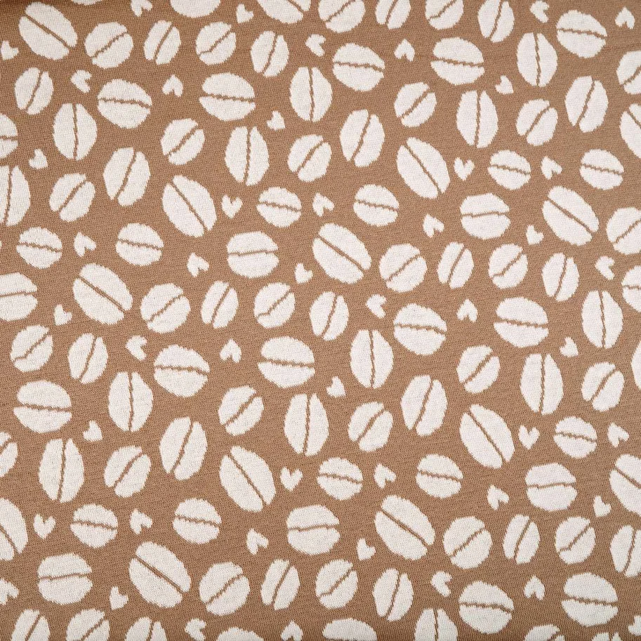 Organic Knit Jacquard - Coffee Dreams