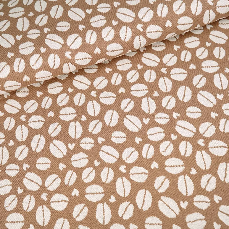Organic Knit Jacquard - Coffee Dreams