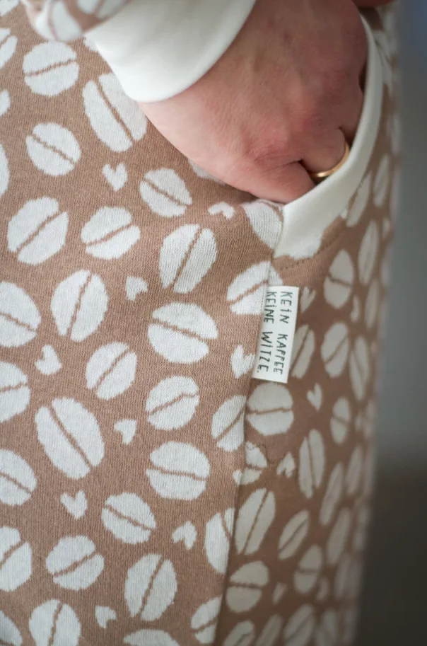 Organic Knit Jacquard - Coffee Dreams