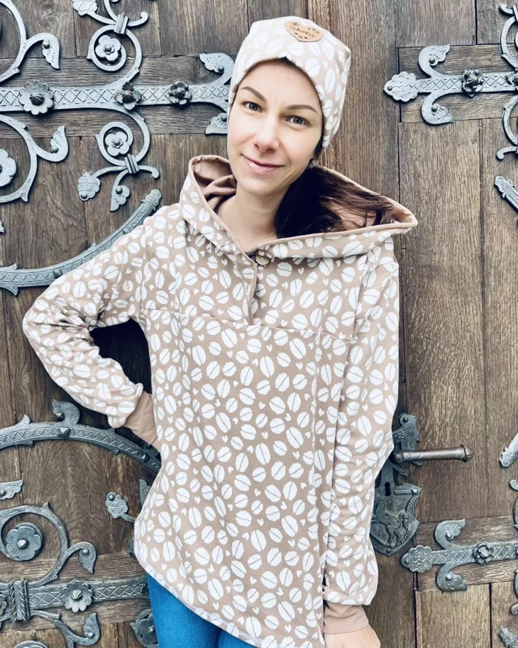 Organic Knit Jacquard - Coffee Dreams