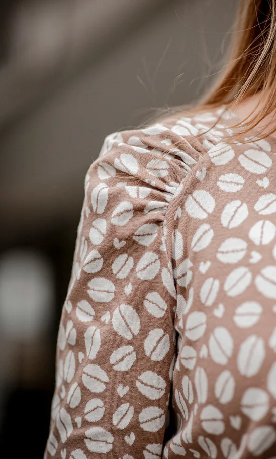 Organic Knit Jacquard - Coffee Dreams