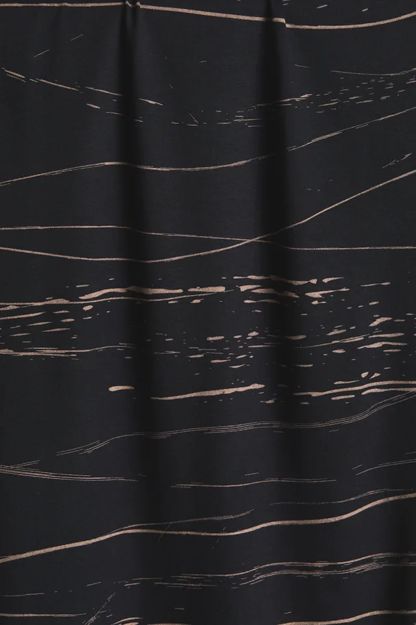 Saja Ecovero Stretch Jersey - Stray Lines Black