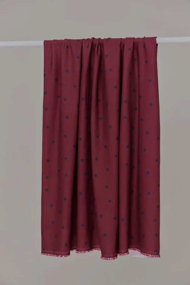 Leia Ecovero Soft Crêpe - Jolly Dots Fuchsia