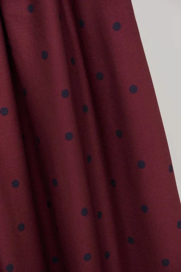 Leia Ecovero Soft Crêpe - Jolly Dots Fuchsia