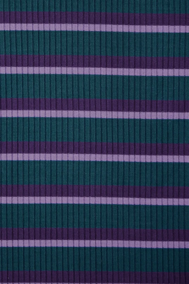 Tencel Modal Derby Stripe Jersey - Pond