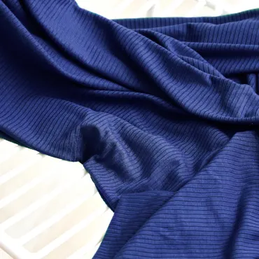 Tencel Modal Derby Ribbed Jersey - Lapis