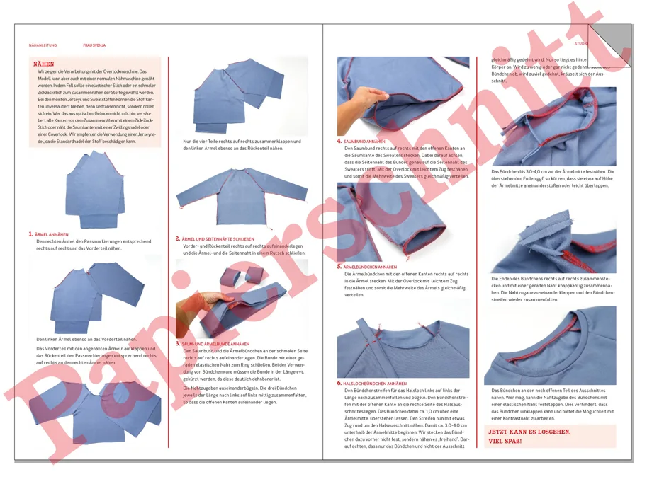 Herr Sven Pullover mit Raglanärmeln - Studio Schnittreif Schnittmuster
