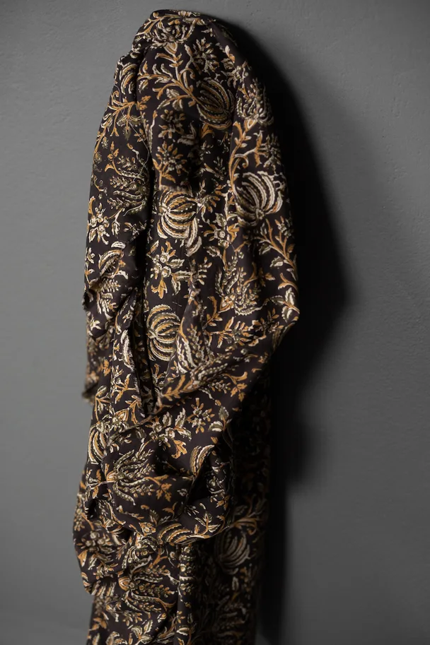 Bio Indian Blockprint - Nayla Dark Floral