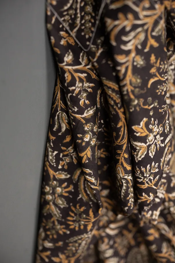 Bio Indian Blockprint - Nayla Dark Floral