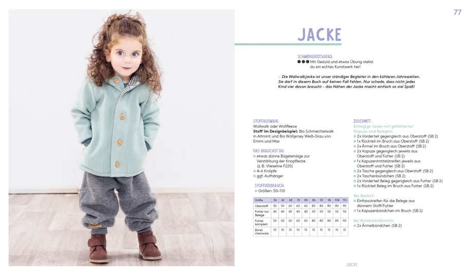 Hej. Minimode Supersoft. Baby- und Kinderkleidung Merino-Wollstoffe Gr. 50-110 - Leonie Bittrich
