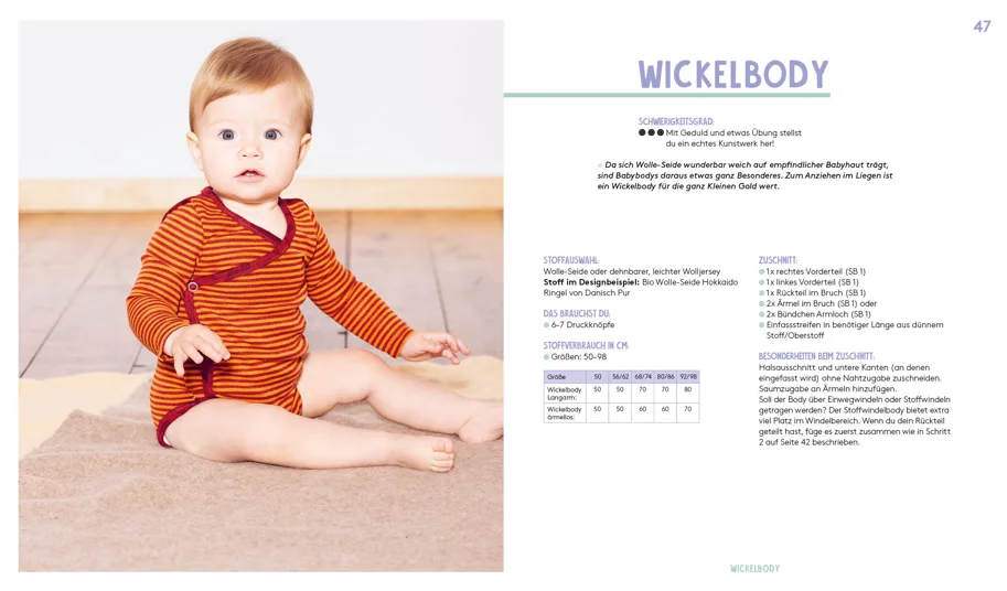 Hej. Minimode Supersoft. Baby- und Kinderkleidung Merino-Wollstoffe Gr. 50-110 - Leonie Bittrich
