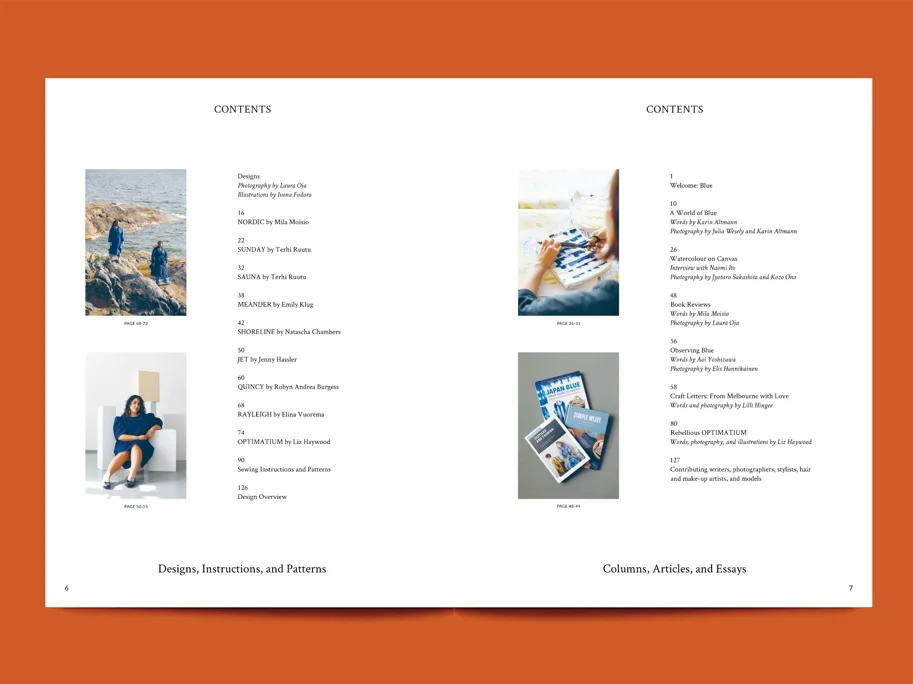 Tauko Magazine - Issue 9 Blue (Sewing Magazine)