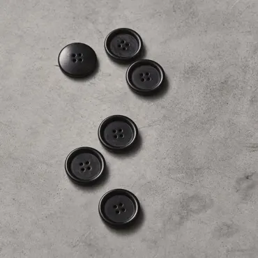 Dish Steinnuss Corozo Knopf 25mm - Black