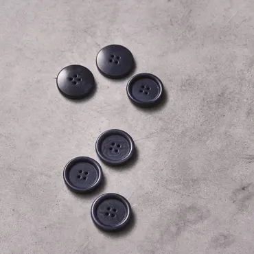 Dish Corozo Button 25mm - Blueberry