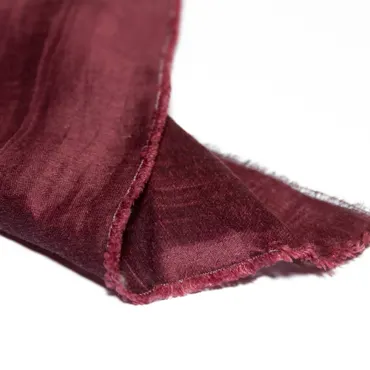 Leinen-Seide Crash - Mulberry Red
