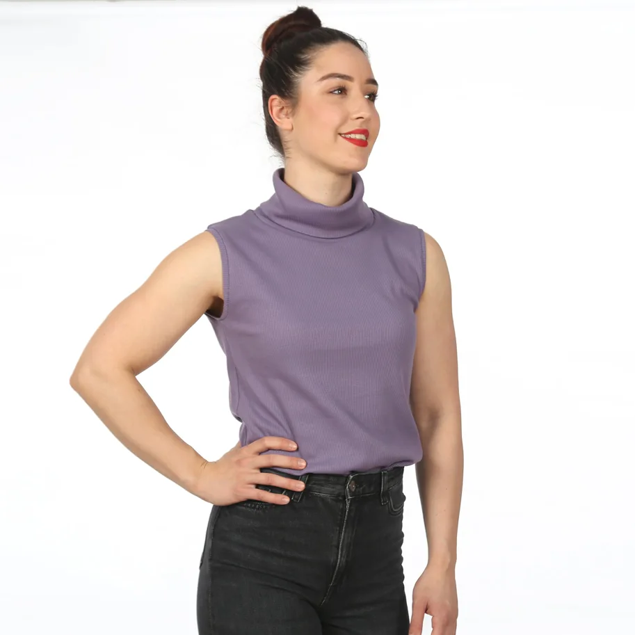 Frau Jenny Basic Top mit oder ohne Rollkragen - Studio Schnittreif Schnittmuster