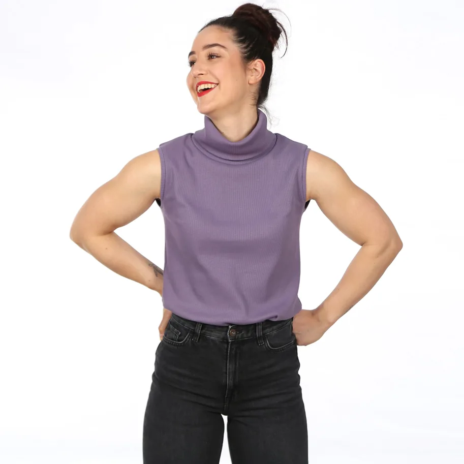 Frau Jenny Basic Top mit oder ohne Rollkragen - Studio Schnittreif Schnittmuster