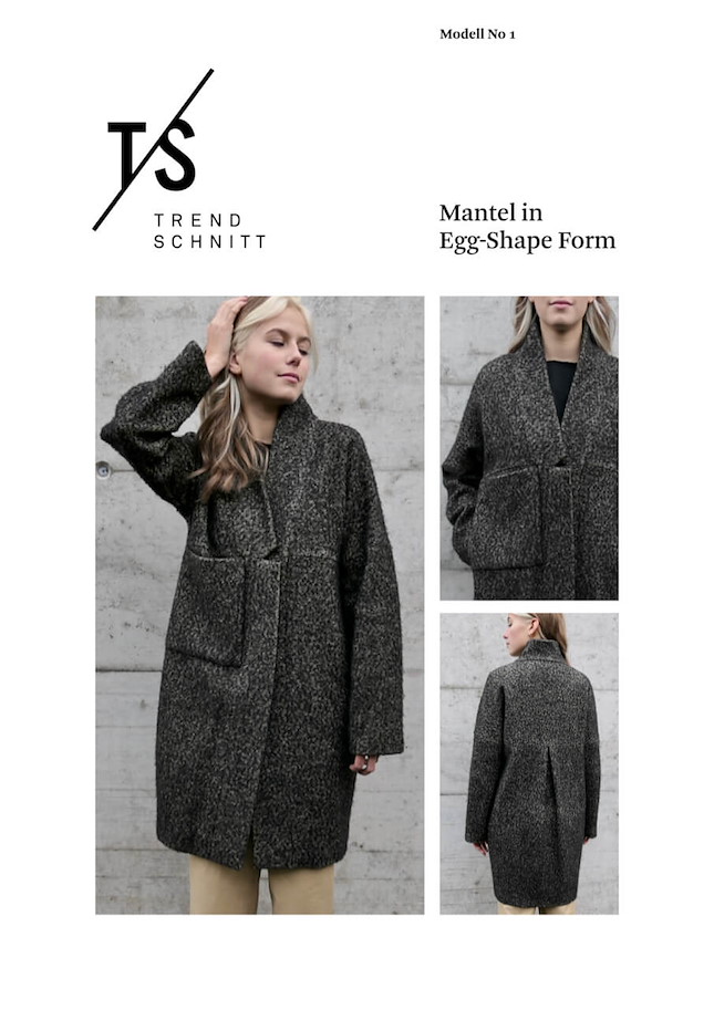 No01 Mantel in Egg-Shape Form - Trendschnitt Schnittmuster