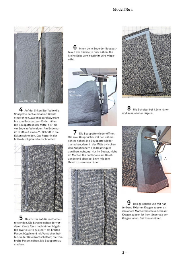 No01 Mantel in Egg-Shape Form - Trendschnitt Schnittmuster