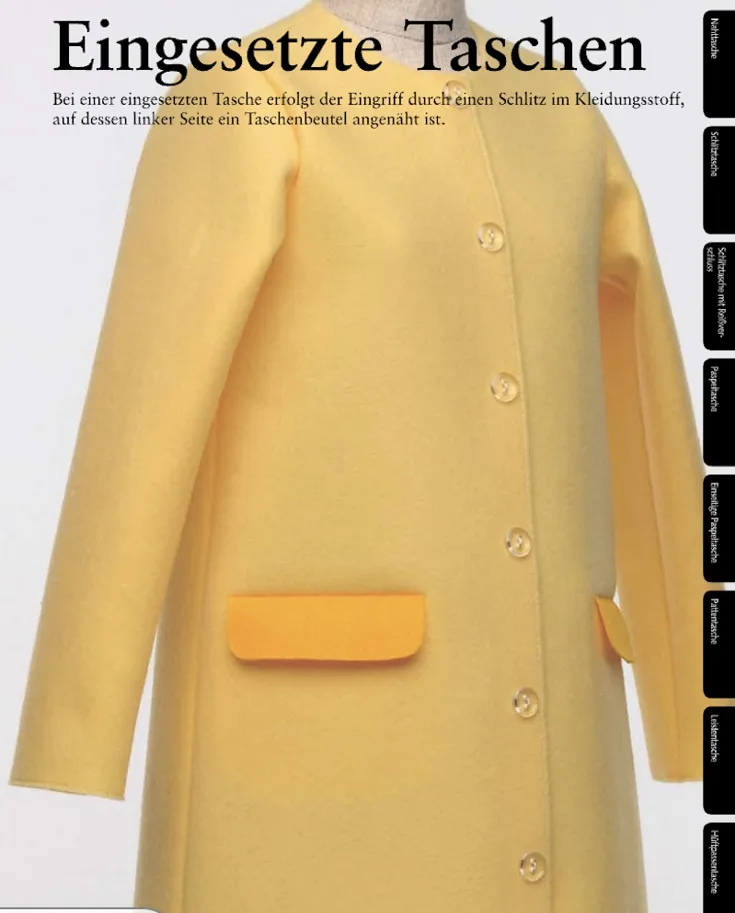 Taschen an Kleidungsstücken. Perfekt Genäht - Yoshiko Mizuno