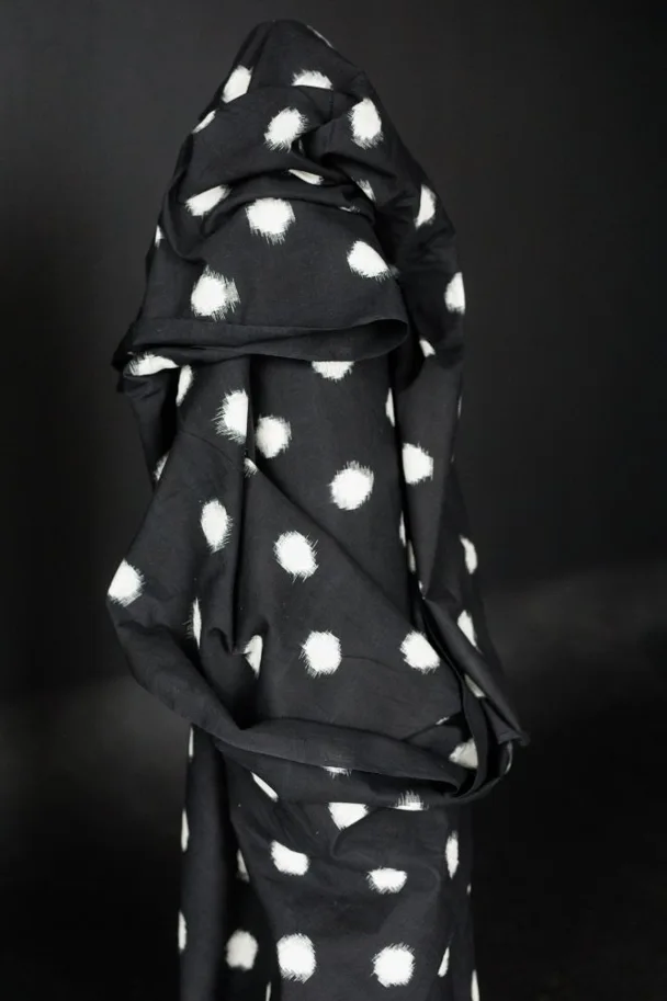 Indian Ikat - Melody Dots Black