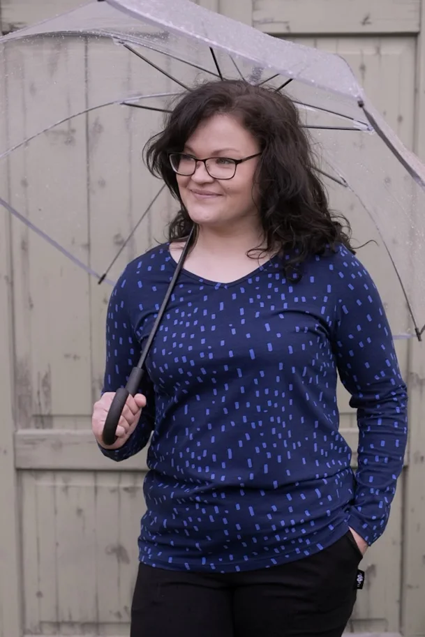 Bio Jersey - Blue Rain Storm