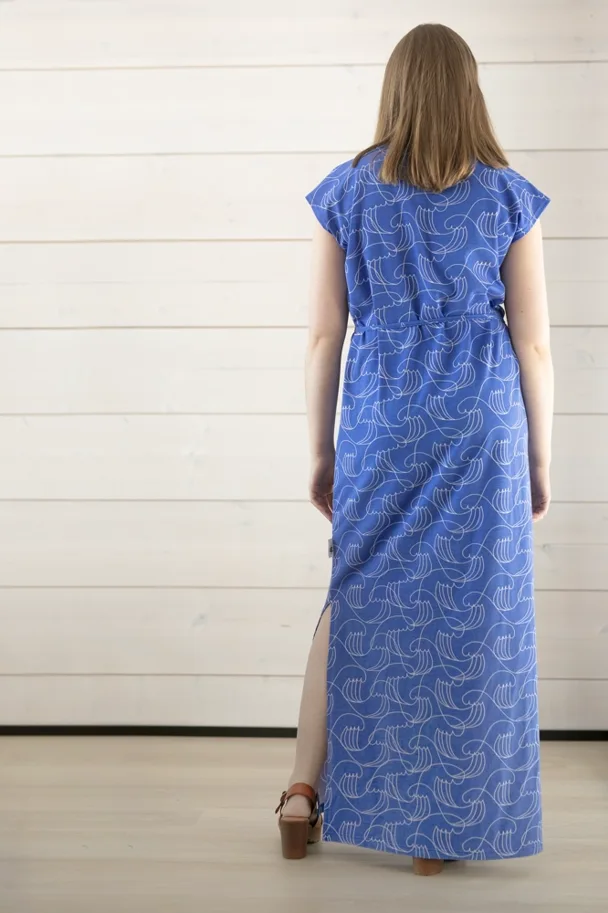 Organic Jersey - Sea Waves Blue