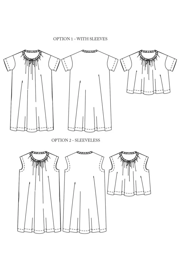 The Clover Top and Dress S-XL - Merchant & Mills Sewing Pattern (English)