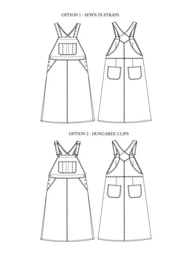 The Margo Pinafore Dress 18-28 - Merchant & Mills Schnittmuster (Englisch)
