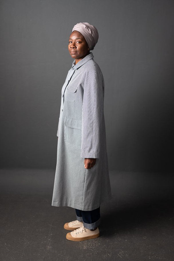 Deadstock Hickory Cotton Denim - 11oz Dark Blue Stripe