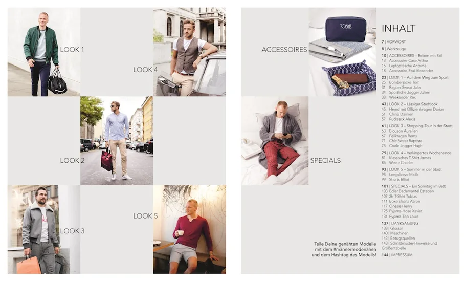 Männermode Nähen. Komplette Outfits im Streetstyle - Tobias Milse