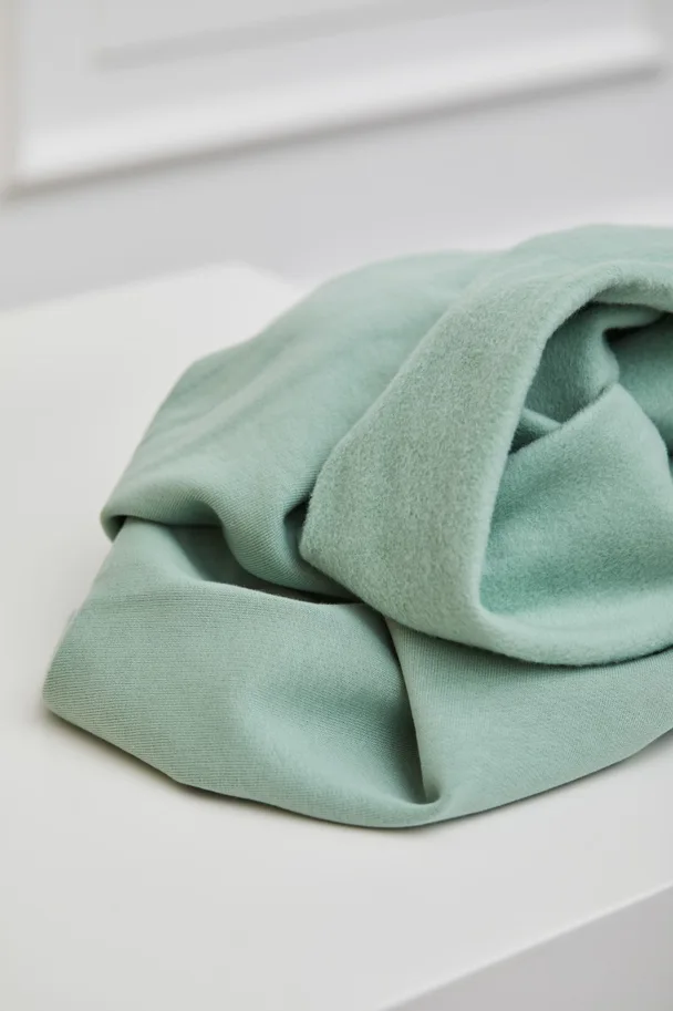 Organic Basic Brushed Sweat - Sage Green