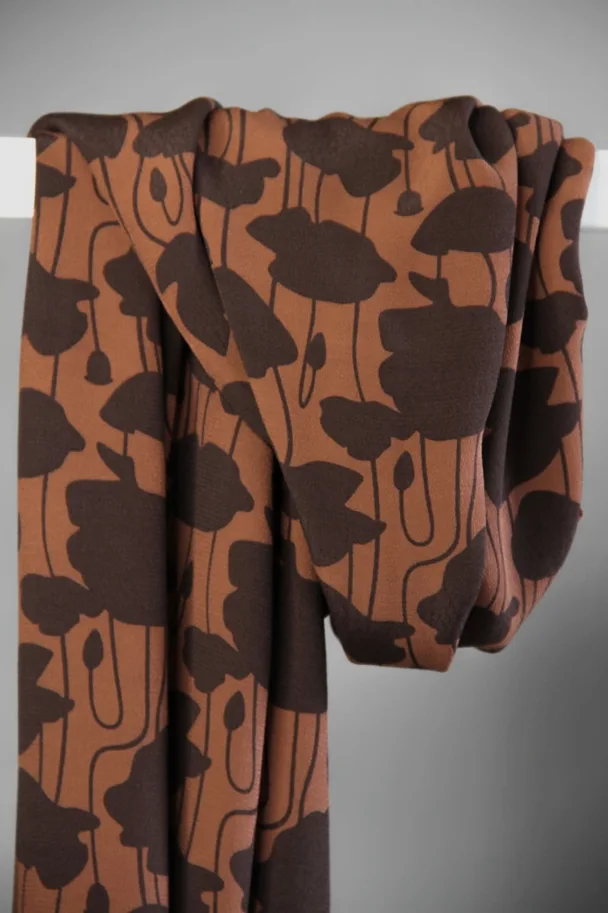 Ecovero Crêpe - Poppy Shade Pecan