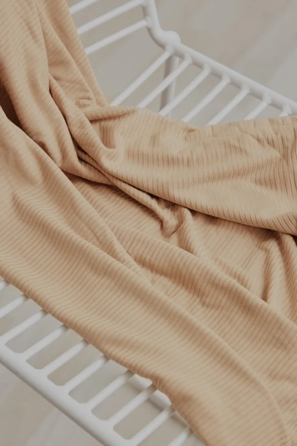 Tencel Modal Derby Ribbed Jersey - Warm Sand