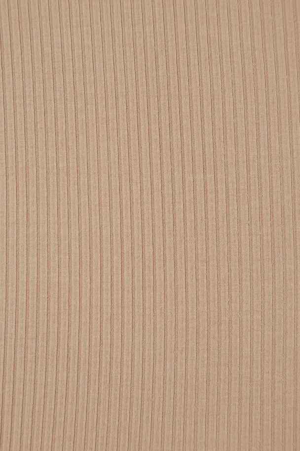 Tencel Modal Derby Ribbed Jersey - Warm Sand