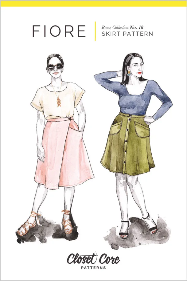 Fiore Skirt - Closet Core Sewing Pattern (English)