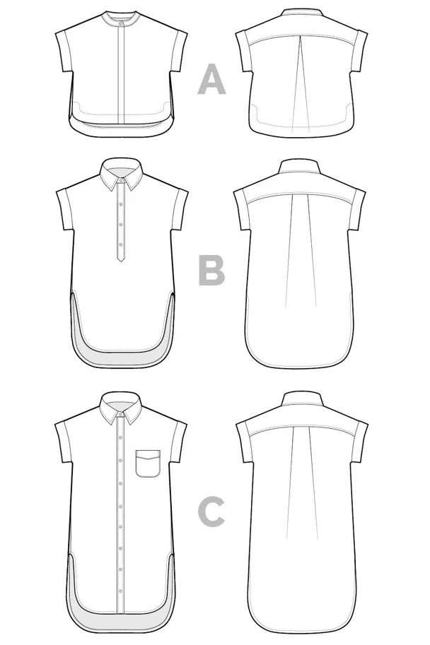 Kalle Shirt and Dress - Closet Core Schnittmuster (Englisch)