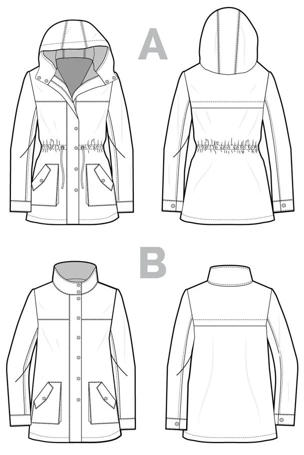 Kelly Anorak - Closet Core Sewing Pattern (English)