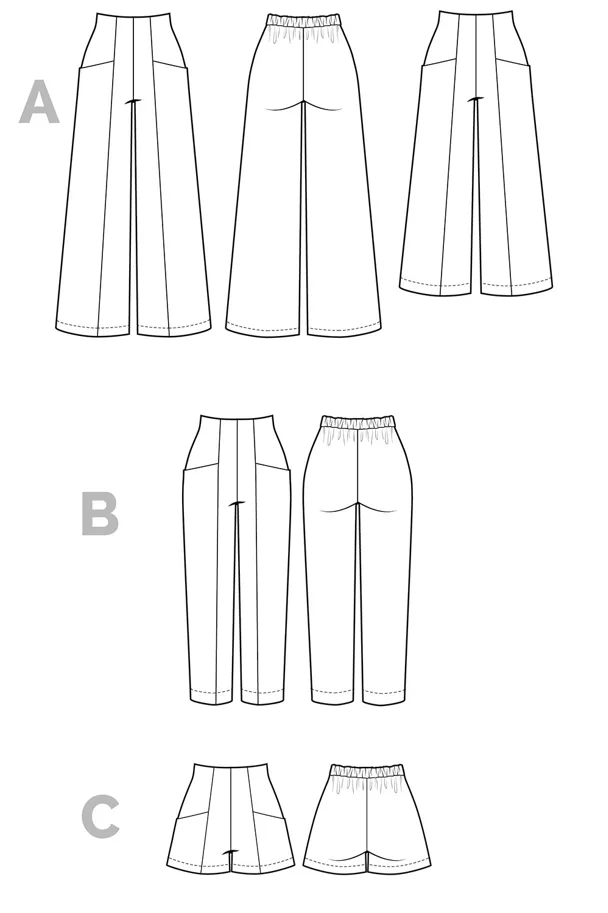 Pietra Pants and Shorts - Closet Core Schnittmuster (Englisch)