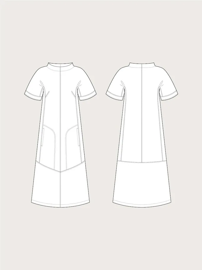 Cap Sleeve Dress XS-2XL - The Assembly Line Sewing Pattern (English)