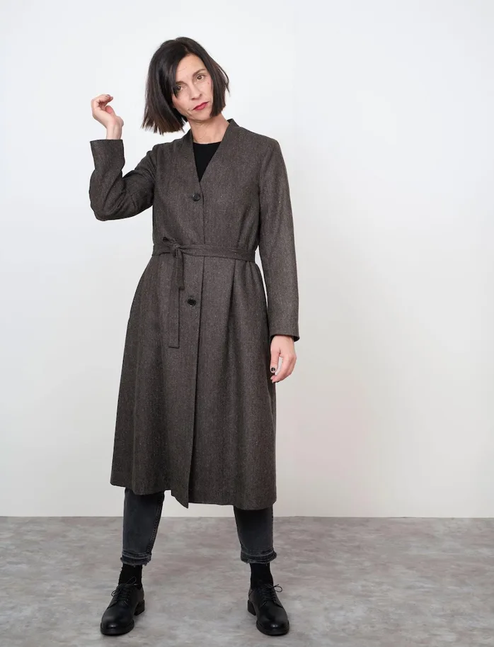 V-Neck Coat XS-L - The Assembly Line Schnittmuster (Englisch)